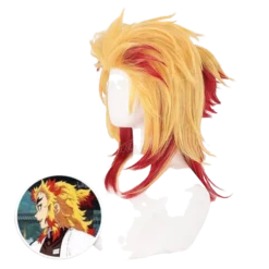 Cosplay Kyojuro Rengoku Perruque Pilier Du Feu