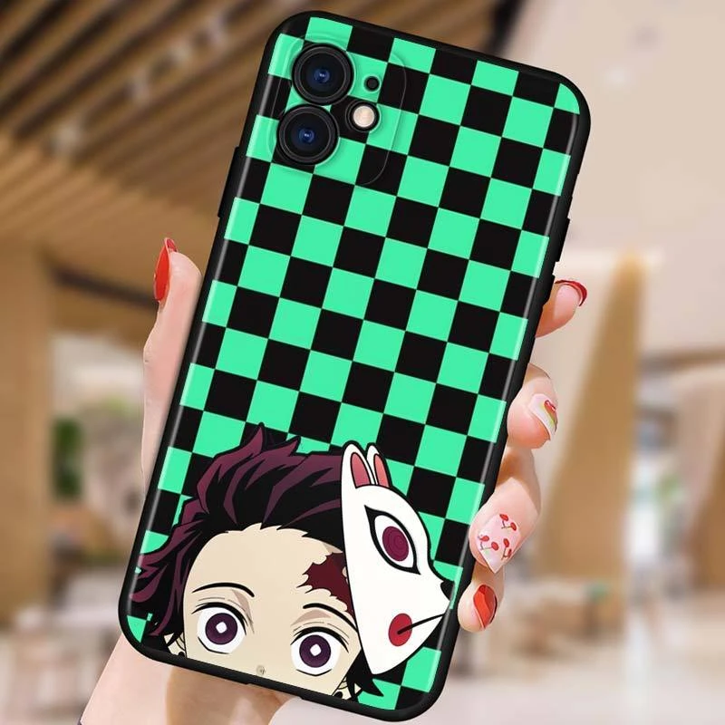 Coque IPhone Demon Slayer Tanjiro Kamado Regard Mignon 1 Coque IPhone Demon Slayer Tanjiro Kamado Regard Mignon