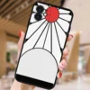 Coque IPhone Demon Slayer Blanc Et Rouge