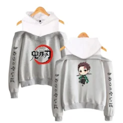 Sweat à Épaules Dénudées Demon Slayer Tanjiro Mignon