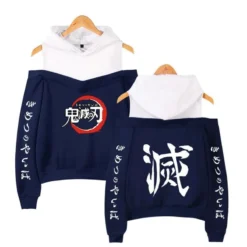 Sweat à Épaules Dénudées Demon Slayer Symbole Japonais