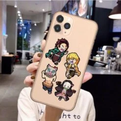 Coque IPhone Demon Slayer Les 4 Mignons