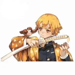 Stickers Demon Slayer Zenitsu -Tueur De Démons Environnant H2694ef8f01134bbf82d57f0a3a1fb1d1L