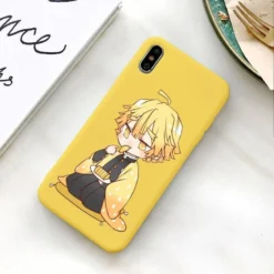 Coque Samsung Demon Slayer Mignon Zenitsu Mangeant