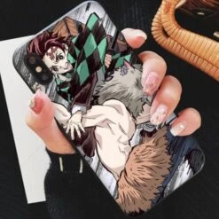Coque IPhone Demon Slayer Tanjiro Vs Inosuke
