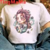 T-Shirt Demon Slayer Féminin Tanjiro Mignon