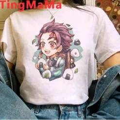 T-Shirt Demon Slayer Féminin Tanjiro Mignon