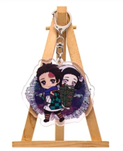 Porte-clefs Demon Slayer Chibi Pourfendeurs -Tueur De Démons Environnant Porte clesNezukoTanjiro