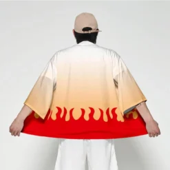 Kimono Demon Slayer Rengoku Kyojuro -Tueur De Démons Environnant RengokuKyojurouKimonoBack d80207de d939 4ec5 b23a 617128ae5275 800x800 1