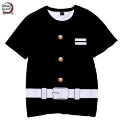 Chemise Demon Slayer Uniforme Noir