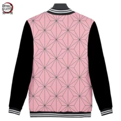Veste Demon Slayer Baseball Nezuko Kamado -Tueur De Démons Environnant demon slayer nezuko kamado baseball jacket demon slayer merch 396
