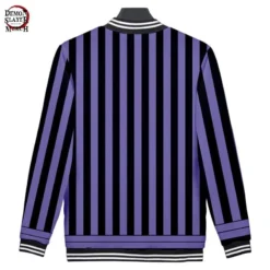 Veste Demon Slayer Baseball Obanai Iguro -Tueur De Démons Environnant demon slayer obanai iguro baseball jacket demon slayer merch 280