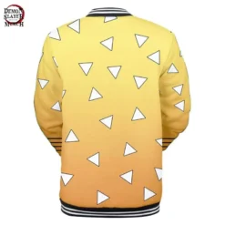Veste Demon Slayer Baseball Zenitsu Agatsuma Kimetsu 5 Veste Demon Slayer Baseball Zenitsu Agatsuma Kimetsu -Tueur De Démons Environnant demon slayer zenitsu agatsuma baseball jacket demon slayer merch 639