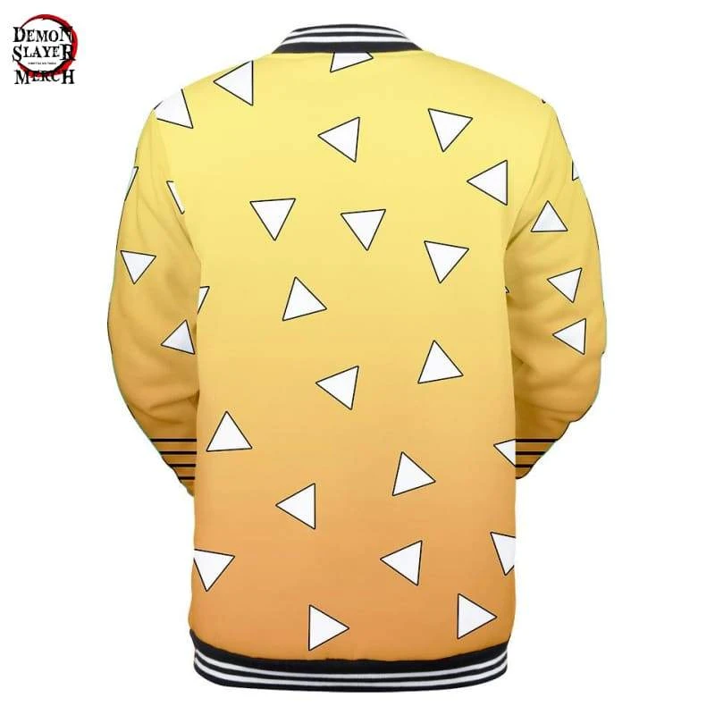 Veste Demon Slayer Baseball Zenitsu Agatsuma Kimetsu 2 Veste Demon Slayer Baseball Zenitsu Agatsuma Kimetsu – Image 2