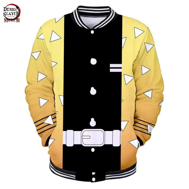 Veste Demon Slayer Baseball Zenitsu Agatsuma Kimetsu 1 Veste Demon Slayer Baseball Zenitsu Agatsuma Kimetsu