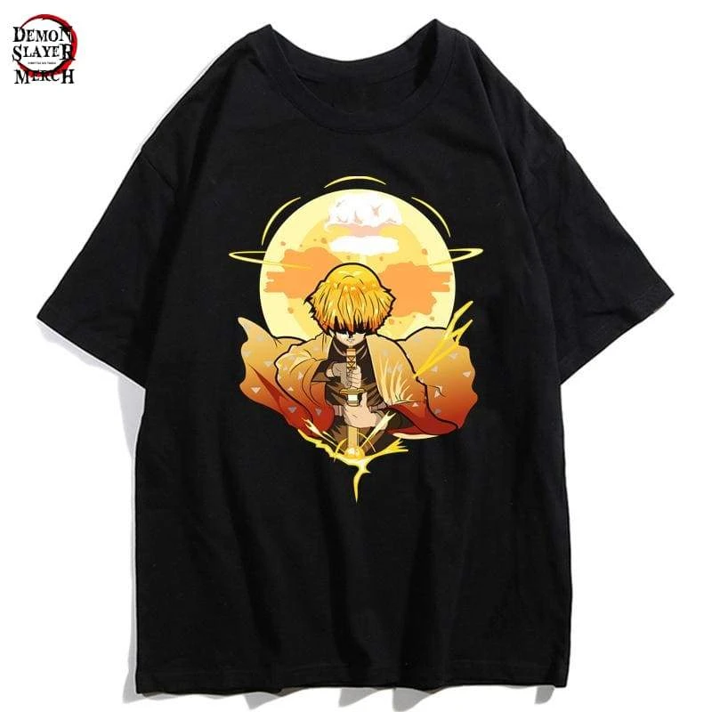 T-Shirt Demon Slayer Zenitsu Dieu Du Tonnerre 1 T-Shirt Demon Slayer Zenitsu Dieu Du Tonnerre