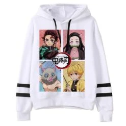 Sweat Demon Slayer Officiel Blanc