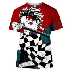 T-Shirt Demon Slayer Tanjiro Et Son Sabre