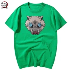 T-Shirt Demon Slayer Tête De Sanglier Inosuke 15 T-Shirt Demon Slayer Tête De Sanglier Inosuke -Tueur De Démons Environnant inosuke boar head shirt demon slayer merch 409
