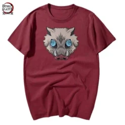 T-Shirt Demon Slayer Tête De Sanglier Inosuke 17 T-Shirt Demon Slayer Tête De Sanglier Inosuke -Tueur De Démons Environnant inosuke boar head shirt demon slayer merch 703