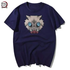 T-Shirt Demon Slayer Tête De Sanglier Inosuke 18 T-Shirt Demon Slayer Tête De Sanglier Inosuke -Tueur De Démons Environnant inosuke boar head shirt demon slayer merch 812