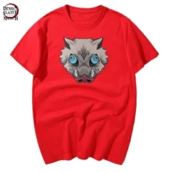 T-Shirt Demon Slayer Tête De Sanglier Inosuke 14 T-Shirt Demon Slayer Tête De Sanglier Inosuke -Tueur De Démons Environnant inosuke boar head shirt demon slayer merch 820