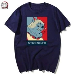 T-Shirt Demon Slayer La Force D'Inosuke Hashibira -Tueur De Démons Environnant inosuke hashibira t shirt demon slayer merch 273