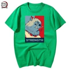 T-Shirt Demon Slayer La Force D'Inosuke Hashibira -Tueur De Démons Environnant inosuke hashibira t shirt demon slayer merch 283
