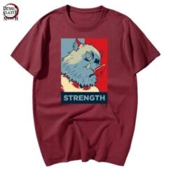T-Shirt Demon Slayer La Force D'Inosuke Hashibira -Tueur De Démons Environnant inosuke hashibira t shirt demon slayer merch 410