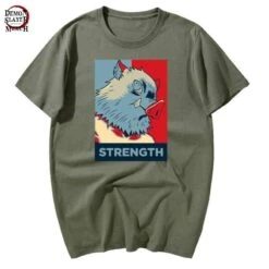 T-Shirt Demon Slayer La Force D'Inosuke Hashibira -Tueur De Démons Environnant inosuke hashibira t shirt demon slayer merch 930