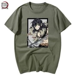T-Shirt Demon Slayer Inosuke Kimetsu -Tueur De Démons Environnant inosuke t shirt demon slayer merch 130