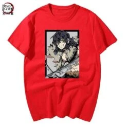 T-Shirt Demon Slayer Inosuke Kimetsu -Tueur De Démons Environnant inosuke t shirt demon slayer merch 538