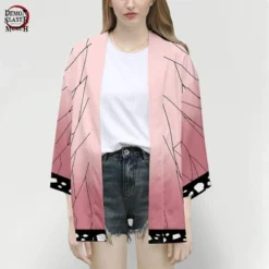 Kimono Demon Slayer Haori Shinobu -Tueur De Démons Environnant kimetsu no yaiba shinobu haori demon slayer merch 509
