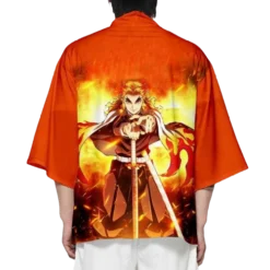 Kimono Demon Slayer Rengoku Pilier De La Flamme