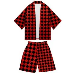 Kimono Demon Slayer Tenue Rouge