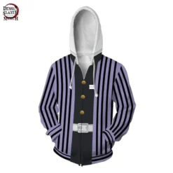 Veste Demon Slayer Obanai Iguro -Tueur De Démons Environnant obanai iguro jacket demon slayer merch 118