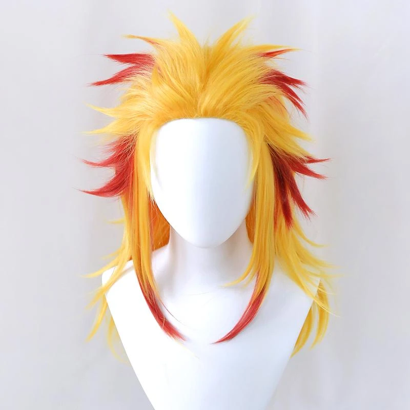 Cosplay Kyojuro Rengoku Perruque Pilier Du Feu 2 Cosplay Kyojuro Rengoku Perruque Pilier Du Feu – Image 2
