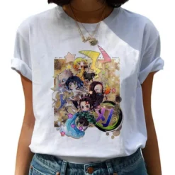 T-shirt Femme Demon Slayer Souffle De La Bête