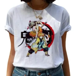 T-shirt Femme Demon Slayer Zenitsu Oiseau