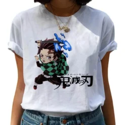 T-shirt Femme Demon Slayer Souffle De L'Eau