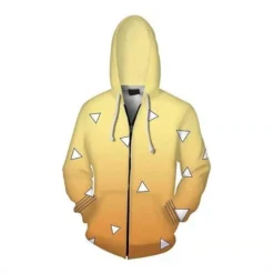 Sweat Demon Slayer Zenitsu Zip Up