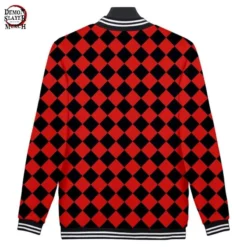 Veste Demon Slayer Baseball Red And Black Varsity Kimetsu 3 Veste Demon Slayer Baseball Red And Black Varsity Kimetsu -Tueur De Démons Environnant red and black varsity jacket demon slayer merch 919
