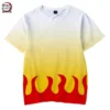 T-Shirt Demon Slayer Rengoku Jaune Et Orange