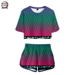 Tueur De Démons Environnant -Tueur De Démons Environnant shinobu crop top demon slayer merch 211