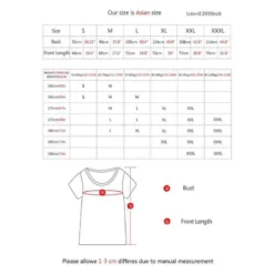 T-Shirt Demon Slayer Tête De Sanglier Inosuke 19 T-Shirt Demon Slayer Tête De Sanglier Inosuke -Tueur De Démons Environnant size chart