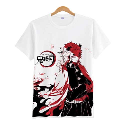 T-shirt Demon Slayer Kyojuro Souffle Du Feu 1 T-shirt Demon Slayer Kyojuro Souffle Du Feu