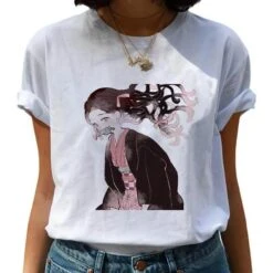 T-shirt Femme Demon Slayer Famille Kamado