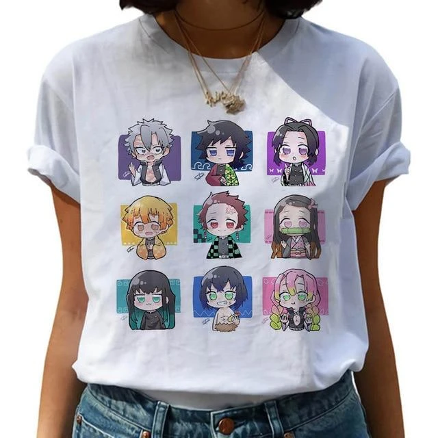 T-shirt Femme Demon Slayer Les Piliers 1 T-shirt Femme Demon Slayer Les Piliers