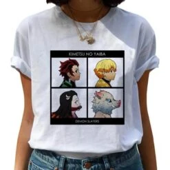 T-shirt Femme Demon Slayer Les Rôdeurs De La Nuit
