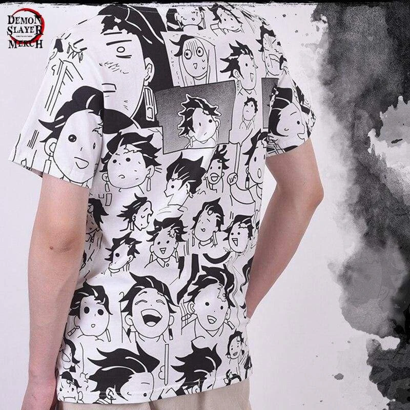 T-Shirt Demon Slayer Visage De Tanjiro 3 T-Shirt Demon Slayer Visage De Tanjiro – Image 3